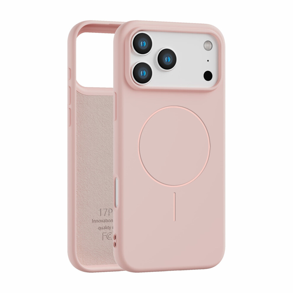 Magnetic Case For Iphone 17 Pro - Slimline Low Profile Shockproof Phone Case Pink 6930998004534