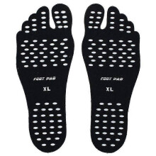 (black, M For EU 36-39) Beach Pool Anti-Slip Invisible Foot Pads, Insulating Protection Mats, Barefoot Stick-On Insoles, Sticker Shoes