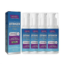 (4) 1-10x östrogen bioidentisk kräm 100ml naturlig menopauslindring för hormonbalans