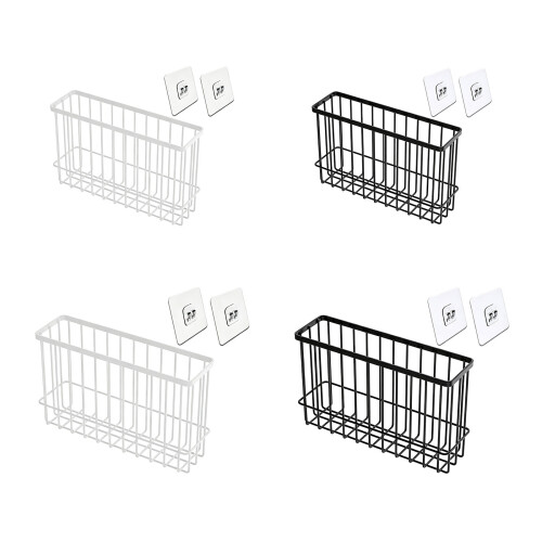 Durable Steel Hanging Shelf For Kitchen Organization-L White 1