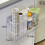 Durable Steel Hanging Shelf For Kitchen Organization-L White 5