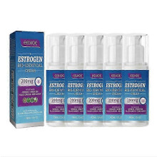 (5) 1-10x östrogen bioidentisk kräm 100ml naturlig menopauslindring för hormonbalans