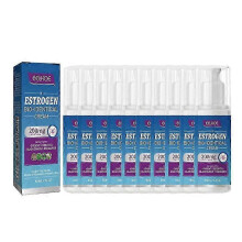 (10) 1-10x östrogen bioidentisk kräm 100ml naturlig menopauslindring för hormonbalans