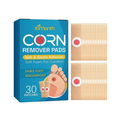 (3 Boxes) 30pcs Extra Strength Corn Removal Pads for Feet & Toes, Corn Removers