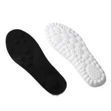 (Black, 41-42) 4D Cloud Comfort Insoles – Arch Support & Shock Absorption for Sports and Work Boots