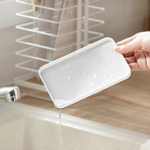 Knife Block Kitchen Knife Holder Storage Organizer(1 Pcs, White)