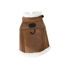 Warm Brown Cats Vest Winter Fleece Clothing Soft- XL