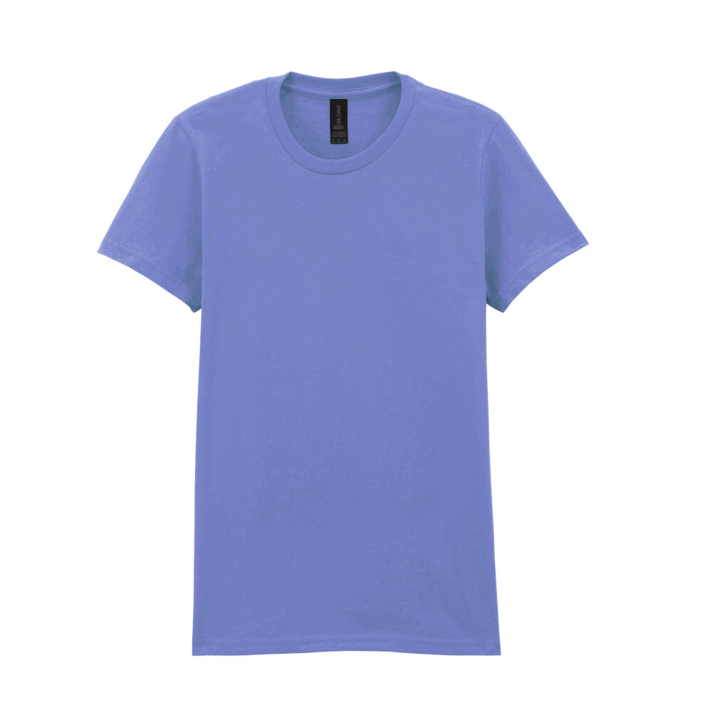 Gildan (3Xl, Violet) Womens/Ladies Softstyle Plain Midweight T-Shirt