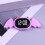 Keychain Pocket Watch Night Lights Led Touch Digital-black 2
