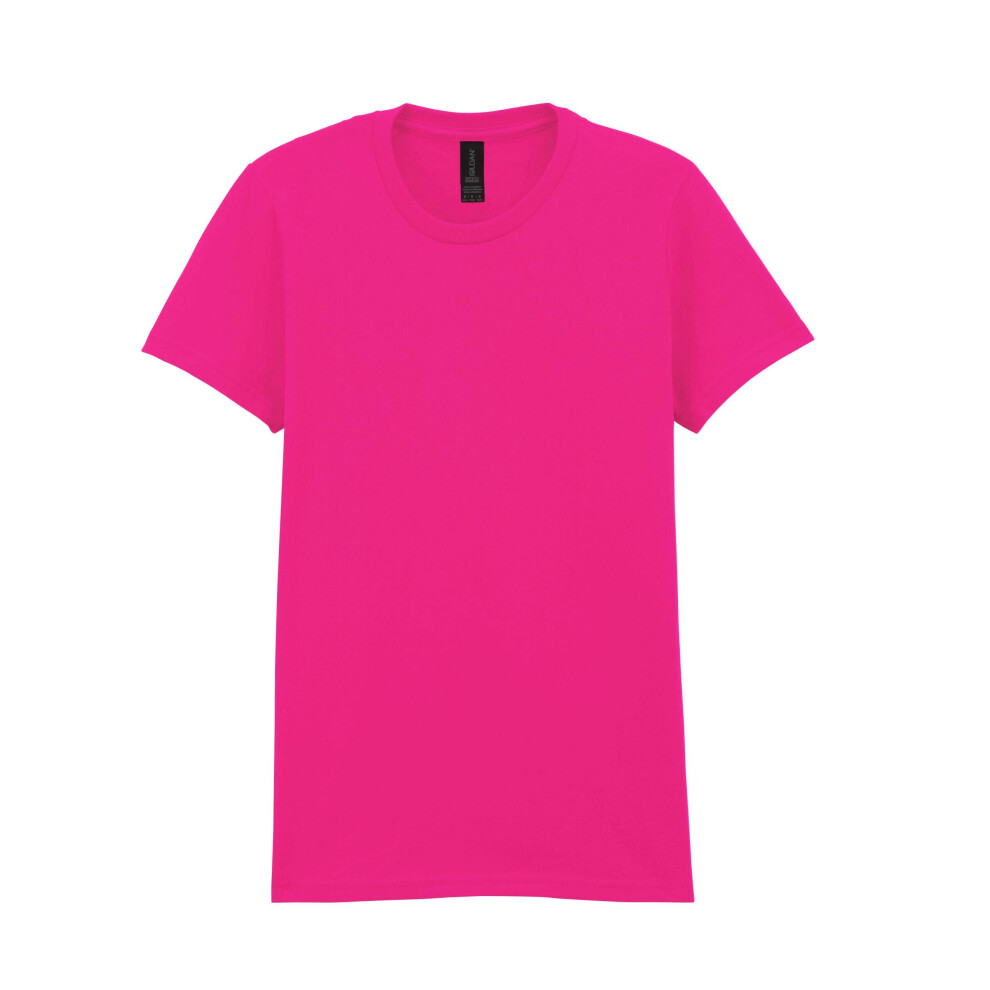 Gildan (3Xl, Heliconia) Womens/Ladies Softstyle Plain Midweight T-Shirt Multicoloured