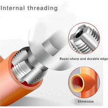Dual-Function Pipe Tapping & Threading Tool, Heavy-Duty Alloy, Leak-Free Precision for 1/2" Pipes, Compatible with Universal Pipes