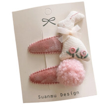 1 Pair Secure Elastic Hair Ties Hairpins For Toddlers-C