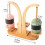 Desktop Yarn Thread Spool Stand-Wood color double pallet 4