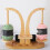 Desktop Yarn Thread Spool Stand-Wood color double pallet 5