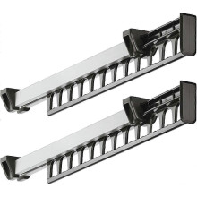 Clothes Rack Wardrobe Pull-out Sliding Hanger Coat Rack for 12 Hangers Length 310 Mm Pack Of 2