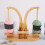 Desktop Yarn Thread Spool Stand-Wood color double pallet 7