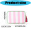 Stylish Striped Makeup Case Water Resistant Bathroom-Pink 4