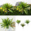 Simulation Green Plant Artificial Plastic Fern For-9 leaves 3