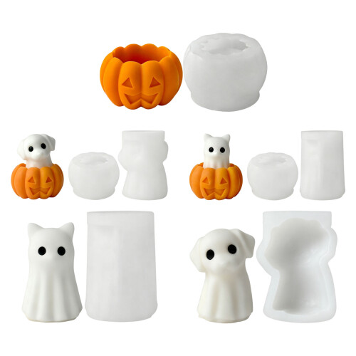 High Temperatures Resistant Pumpkin Specters Mould-ghostKitten 1