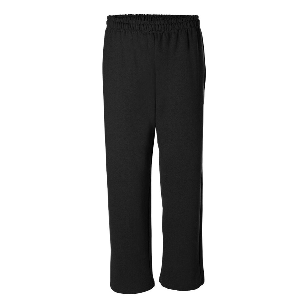 Gildan Heavy Blend Open-Bottom Sweatpants Black