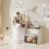 Modern Turning Makeup Storage Case Great For Students And-White 3