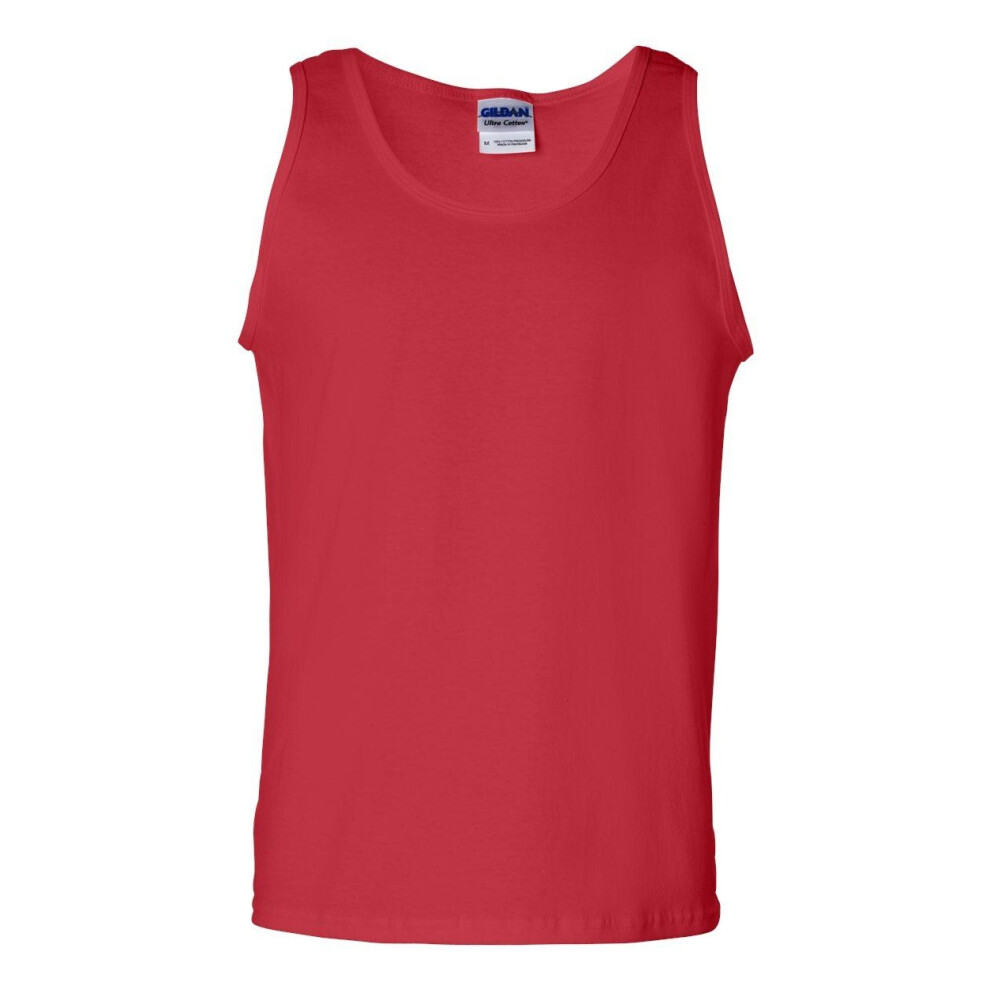 Gildan (2Xl, ) Ultra Cotton Tank Top Red