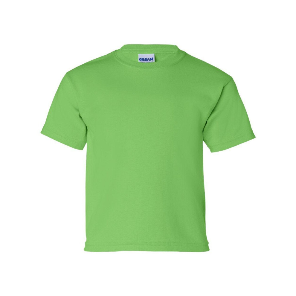 Gildan (Xs, Lime) Ultra Cotton Youth T-Shirt Multicoloured