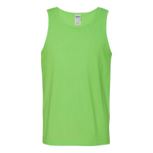 (M, Neon Green) Gildan Heavy Cotton Tank Top
