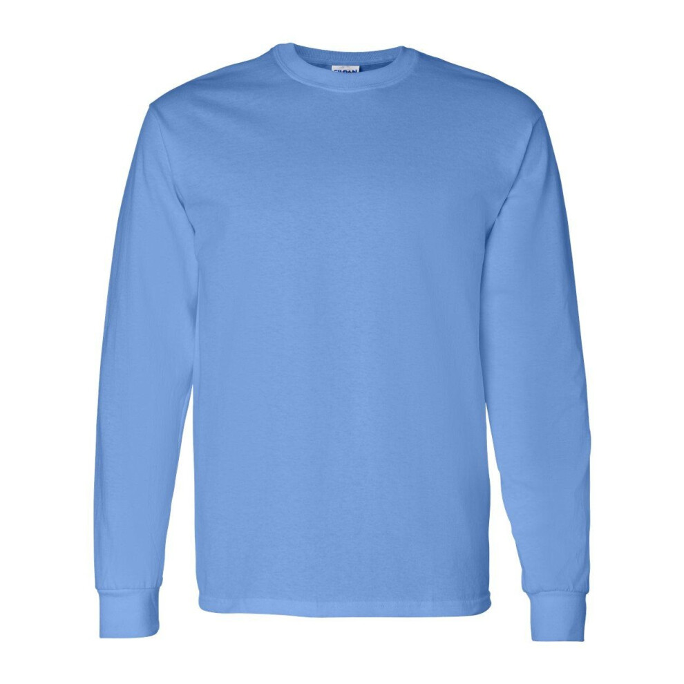 Gildan (L, Carolina ) Heavy Cotton Long Sleeve T-Shirt Blue