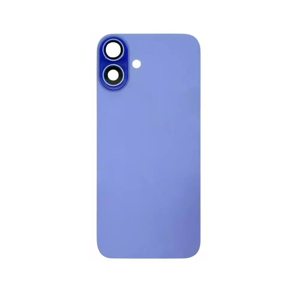 Photos - Mobile Phone Part Glass Back Compatible With Phone 16 Plus Ultramarine Plain with Camera Lens No Logo