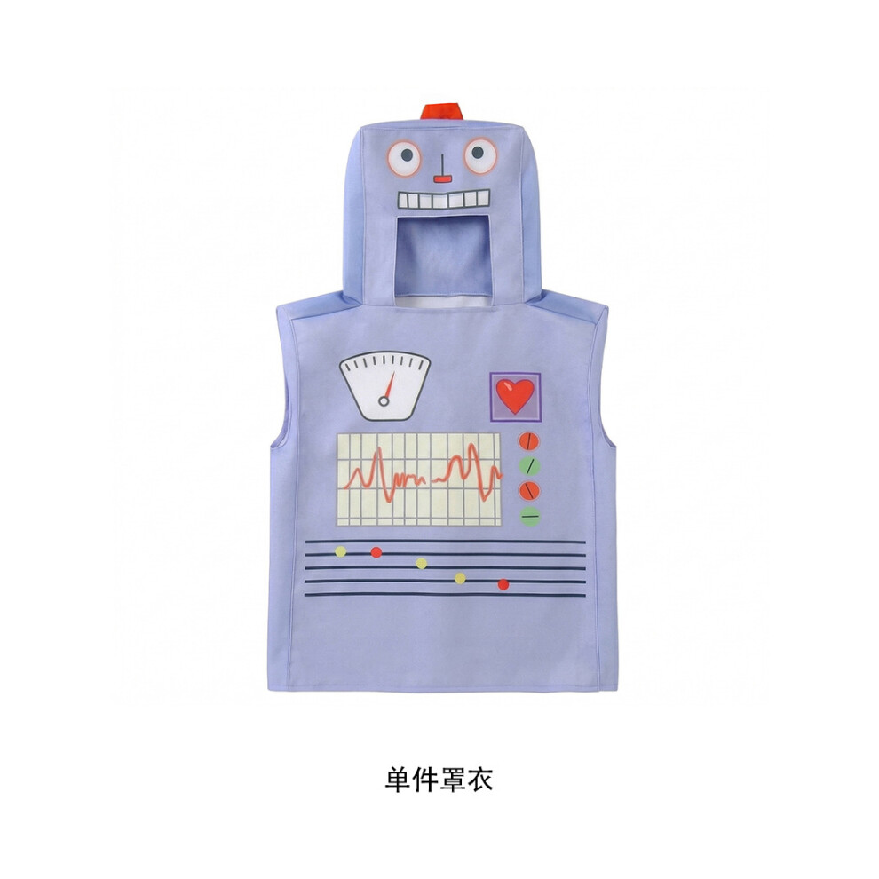 Photos - Fancy Dress  Children's Day Robot Cosplay Technology Aerospace Performance Suit(机器男孩, S-M)