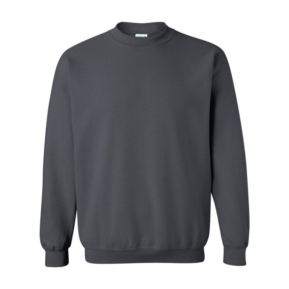 Gildan (Xl, Charcoal) Unisex Adult Heavy Blend Crew Neck Sweatshirt Multicoloured