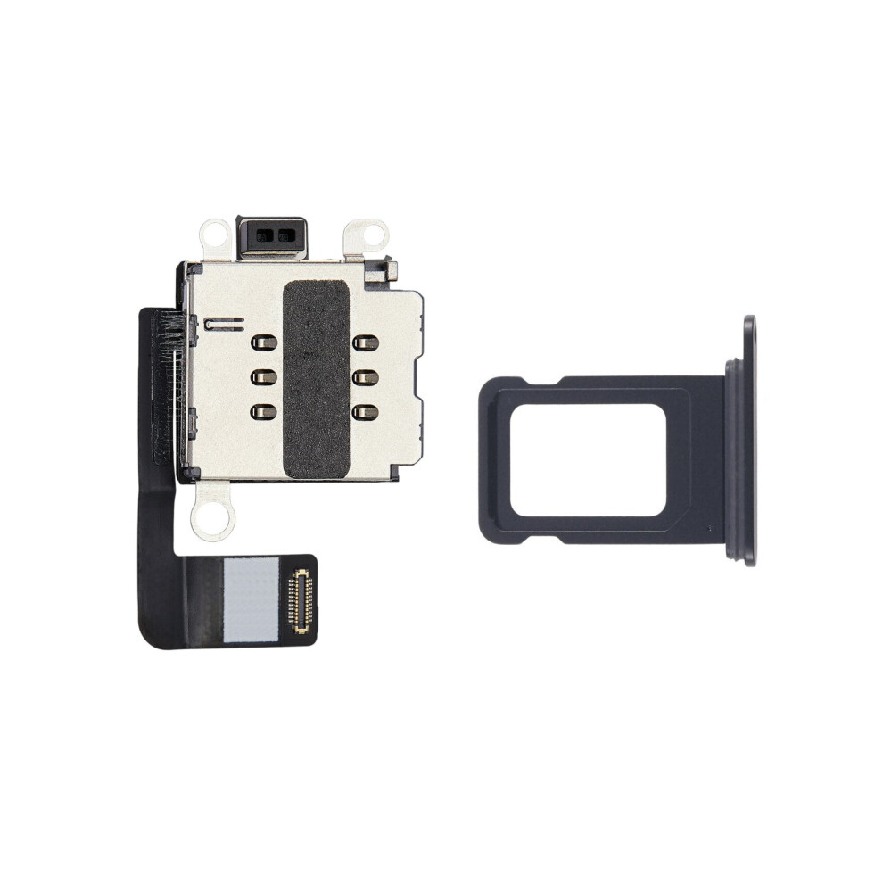 Dual Sim Reader And Sim Tray For Iphone 16E Black 693053442677