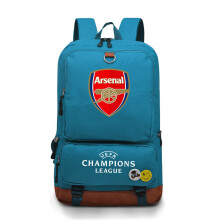 (Royal Blue A/Arsenal) schoolbag large capacity junior and senior high school sports backpack Manchester City Paris Bayern Liverpool football bag