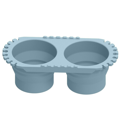 Paint Brush Cleaning Cup Foldable Silicone Brush Washer-Blue