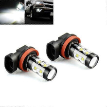 (H8-50w) H11 LED Headlight Bulbs 6000K - High/Low Beam Replacement (2 Bulbs Included)