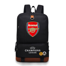 (Black A/Arsenal) schoolbag large capacity junior and senior high school sports backpack Manchester City Paris Bayern Liverpool football bag