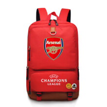 (Red A/Arsenal) schoolbag large capacity junior and senior high school sports backpack Manchester City Paris Bayern Liverpool football bag