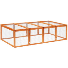 Gaiola de madeira resistente ao inverno para coelhos,gaiola para pequenos animais como coelhos e porquinhos-da-índia.