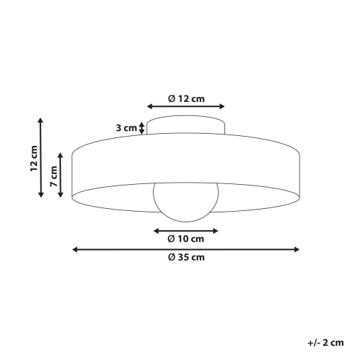 Beliani Ceiling Lamp LUGUSE Glass Pink 2