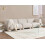 Beliani Modular Sofa 3 Seater MJALBI Off-White Boucle 2