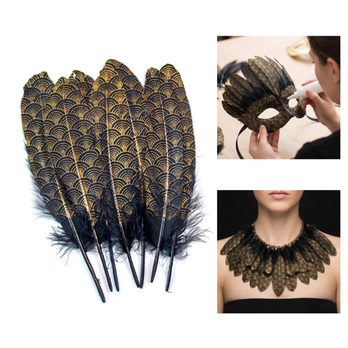 Hardened Large Floating Plumage With Fish Scale Print-1 pack 2