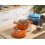 Beliani Cast Iron Pot CASTINO Orange 2