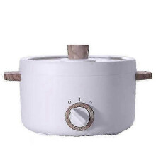 (White) Small Electric Cooker P20250110248 Multi Use for Cooking Steaming and Hot Pot