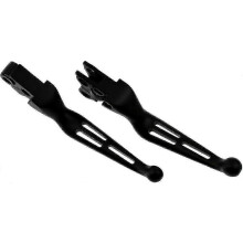 (Black) Harley XL Dyna 96-07 Chrome Motorcycle Brake Clutch Levers