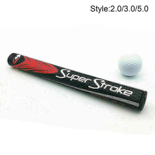 (Red Black, 2) Super Stroke Fatso 5.0 Putter Grip - Golf Stability Enhanced