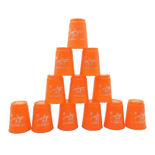 (Orange) Speed Stacks training set - 12 cups for sport stacking