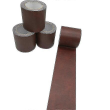 (Dark maroon) Woodgrain duct tape for home repair - 5m realistic furniture adhesive