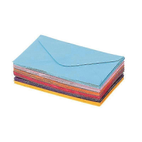 (Mixed Color) Color-Coordinated Envelopes for Invitations - 50 Sheets Pack