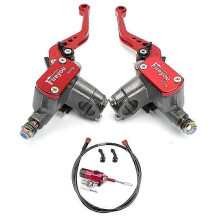 (Red Set) Hydraulic clutch kit for Honda Yamaha 22mm motorcycle cylinder